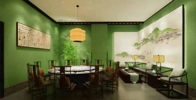芒果体育绿茶餐厅赴港上市！新店设计把中国风玩到了极致！(图4)